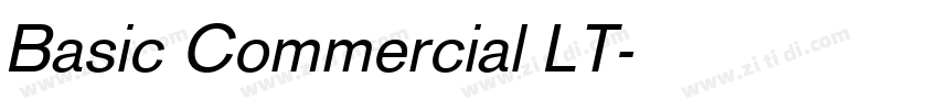 Basic Commercial LT字体转换